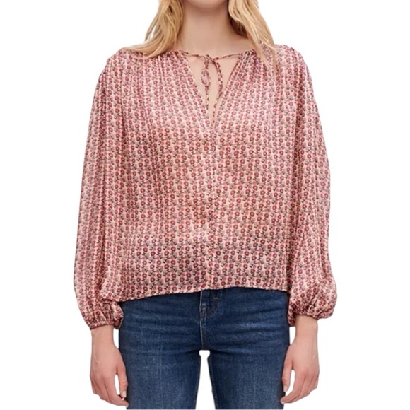 Maje Lolivate Printed Top Size 2 New MSRP $265.00 - Picture 4 of 9